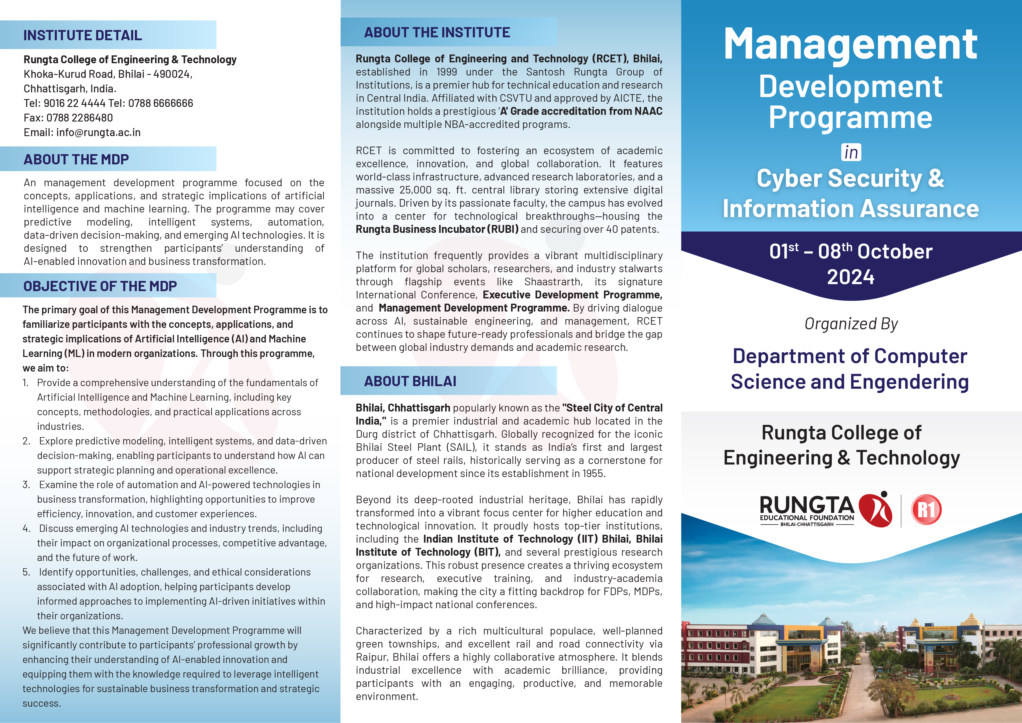 Management Development Program in Cyber Security & Information Assurance